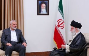 دیدار رئیس دفتر سیاسی حماس با رهبر